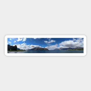 Lake Wakatipu panorama Sticker